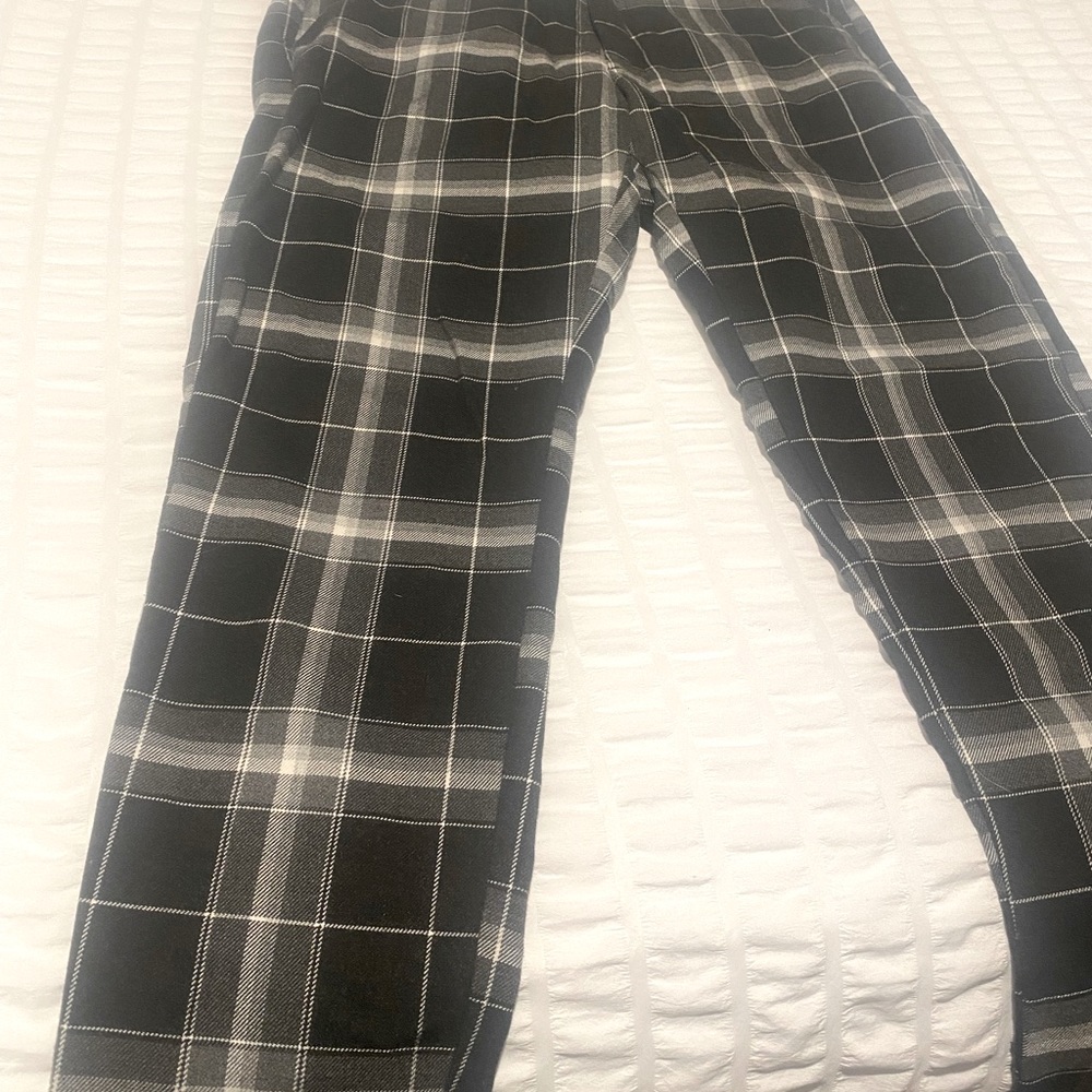 Pull & Bear Streetwear Slim Fit Plaid Pants